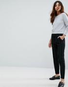 Vero Moda Striped Tailored Pants - Black