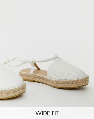 Raid Wide Fit Moxie White Espadrilles - White