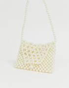 Pieces Beaded Bag - White