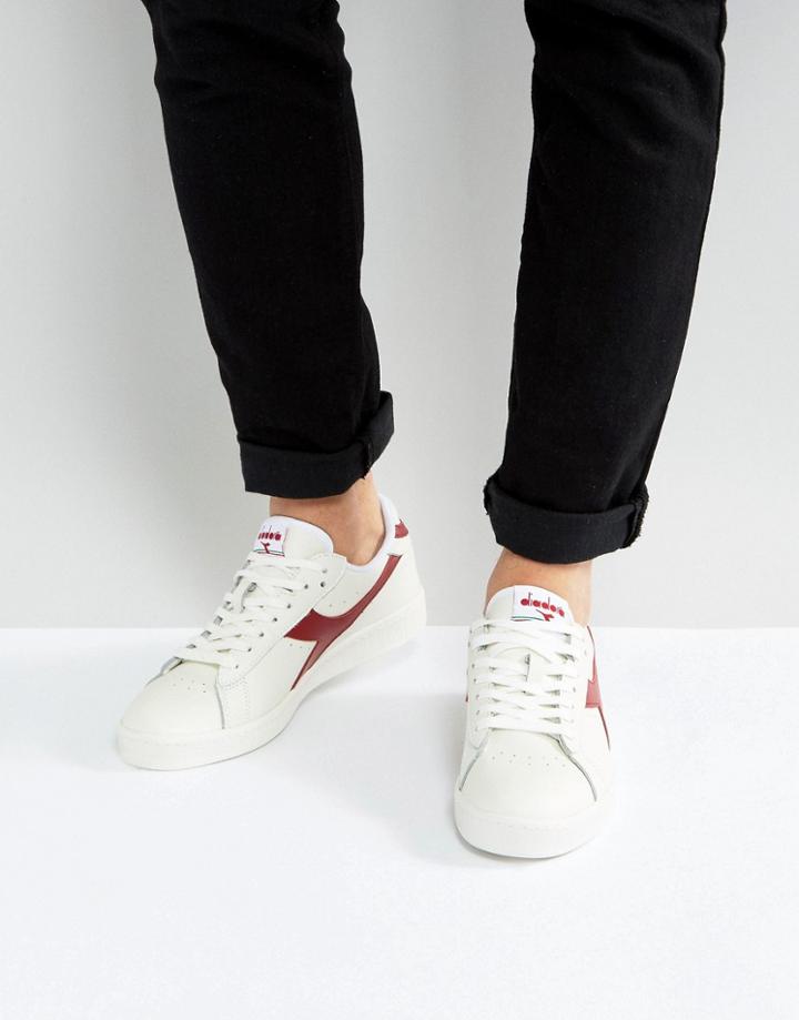 Diadora Game L Low Sneakers In White - White