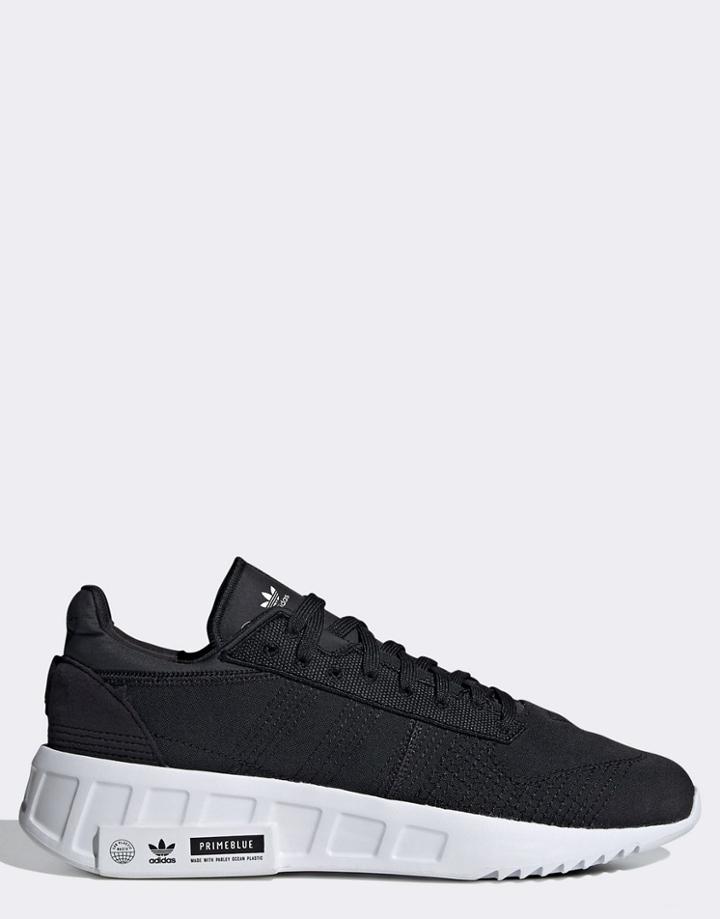 Adidas Originals Geodiver Sneakers In Triple Black