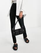 Asos Design Hourglass Skinny Zip Side Pants-black
