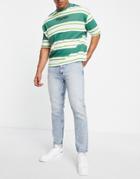 Tommy Jeans Dad Regular Tapered Fit Jeans In Light Wash-blue