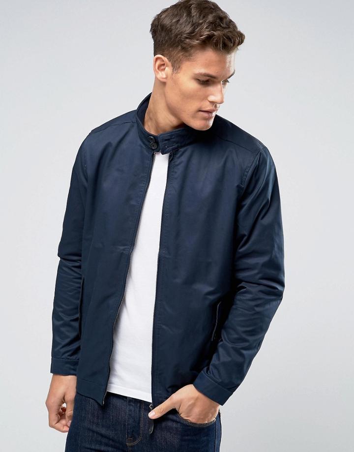 Burton Menswear Harrington Jacket In Navy - Navy