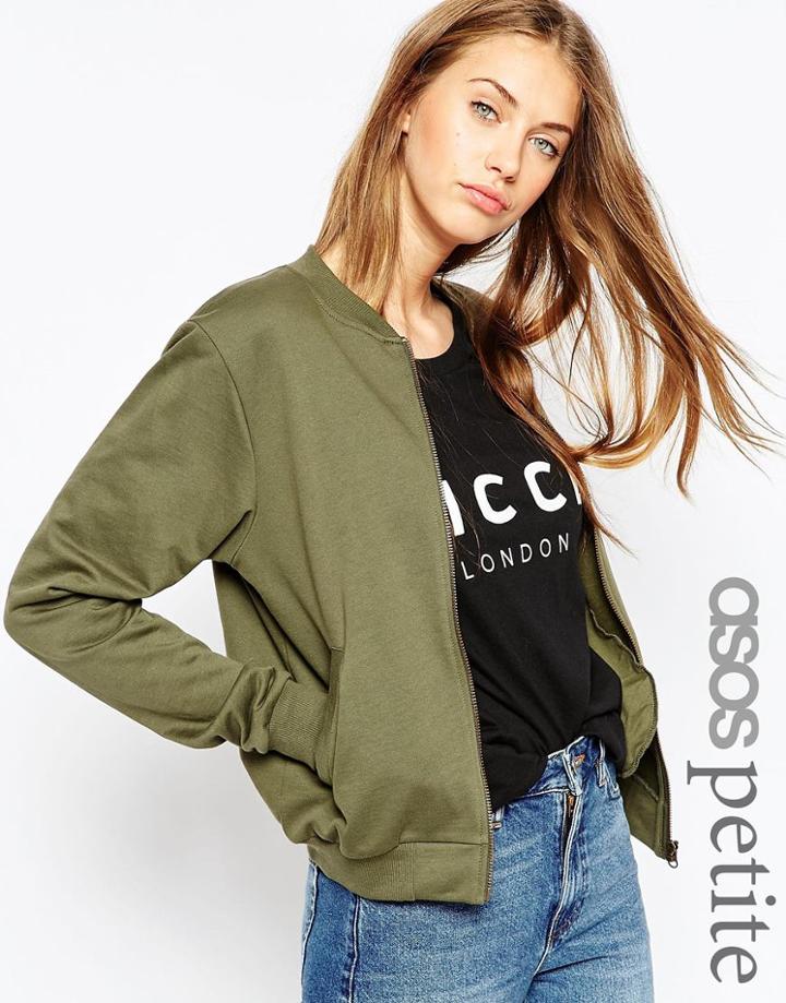 Asos Petite Bomber Jacket - Black