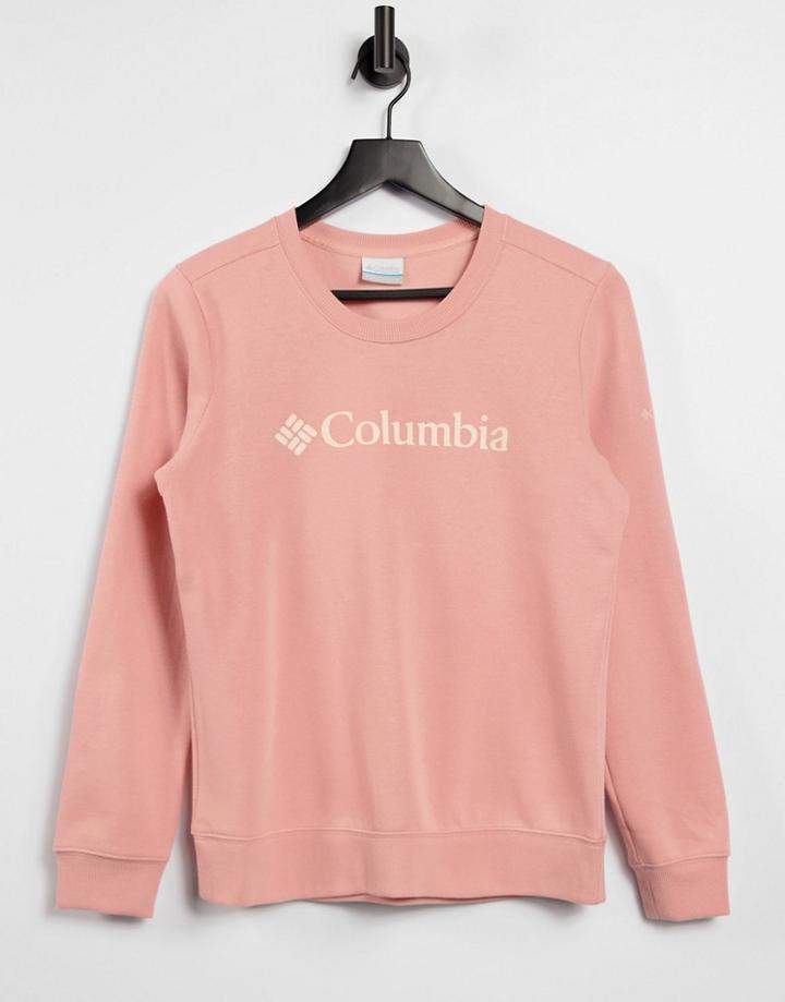 Columbia Logo Sweatshirt In Pink
