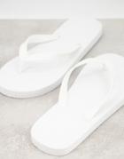 Truffle Collection Flip Flops In White