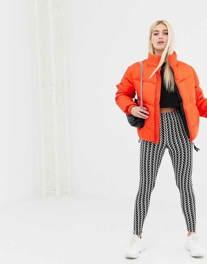 Asos Design Monogram Logo Print Legging-multi