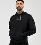 Good For Nothing Oversized Hoodie In Black With Logo
