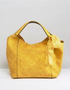 Oasis Slouch Bag With Detachable Scarf - Yellow