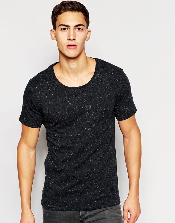 Minimum Marl T-shirt - Navy