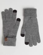 Timberland Magic Knit Etip Gloves In Gray - Gray