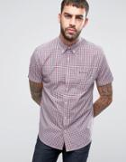 Ben Sherman Regular Fit Checked Shirt - Red