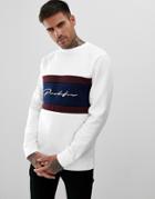 River Island Sweatshirt With Prolific Print In White - White