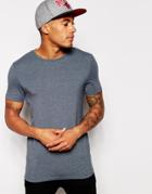 Asos Muscle Fit T-shirt With Crew Neck And Stretch - Salute Marl