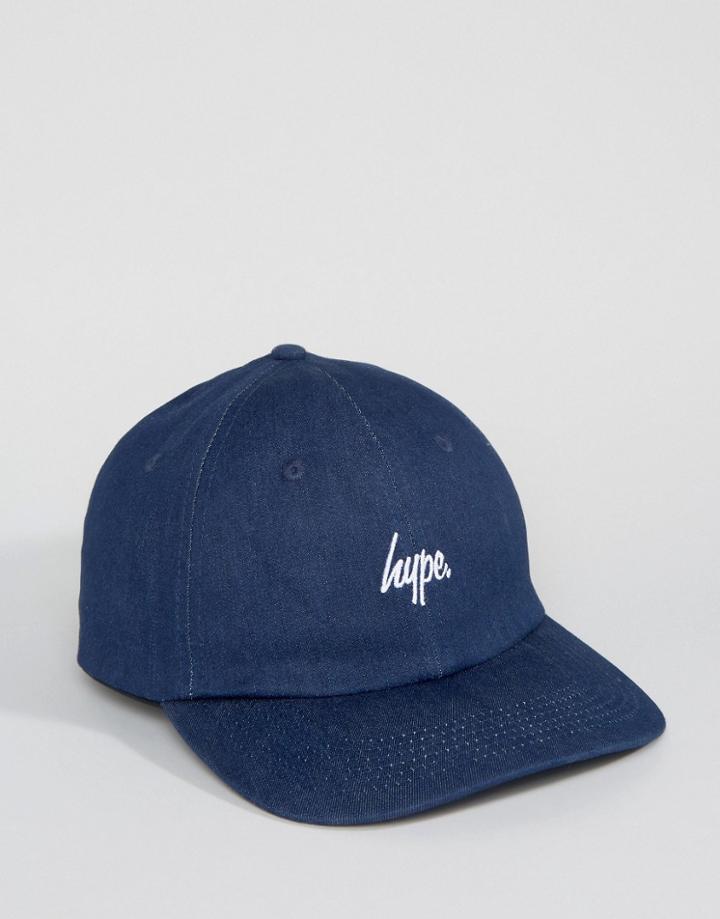 Hype Baseball Cap In Blue - Blue