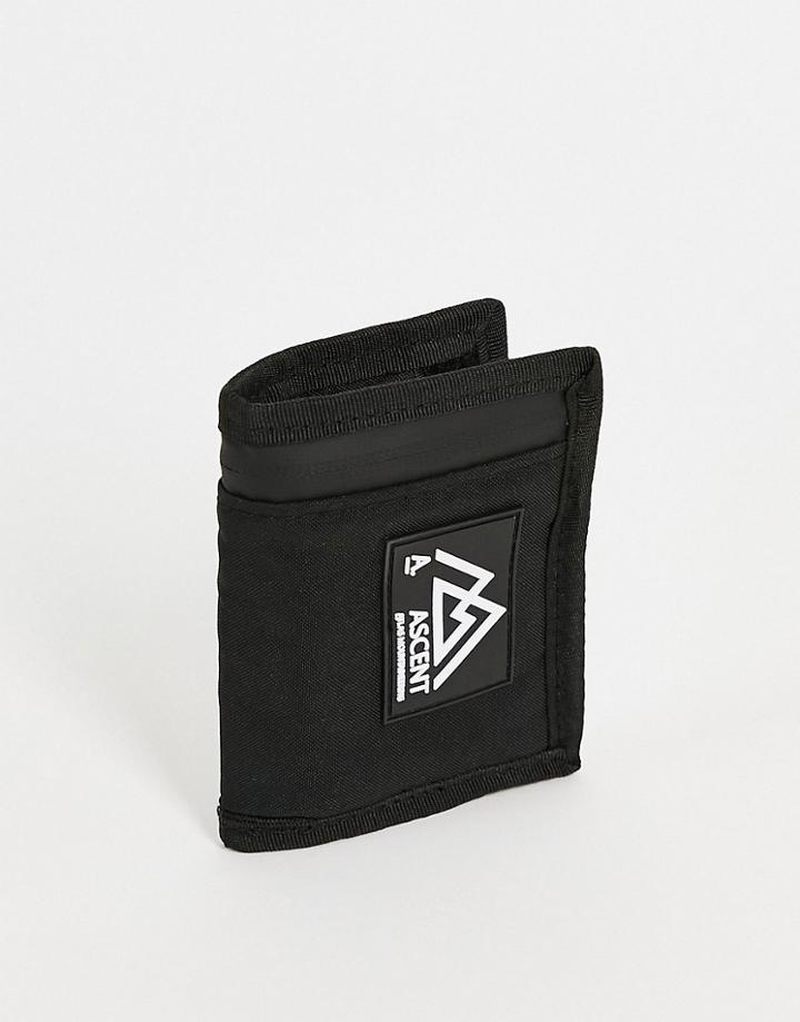 Asos Design Skate Wallet With Badge In Black