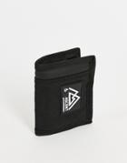 Asos Design Skate Wallet With Badge In Black