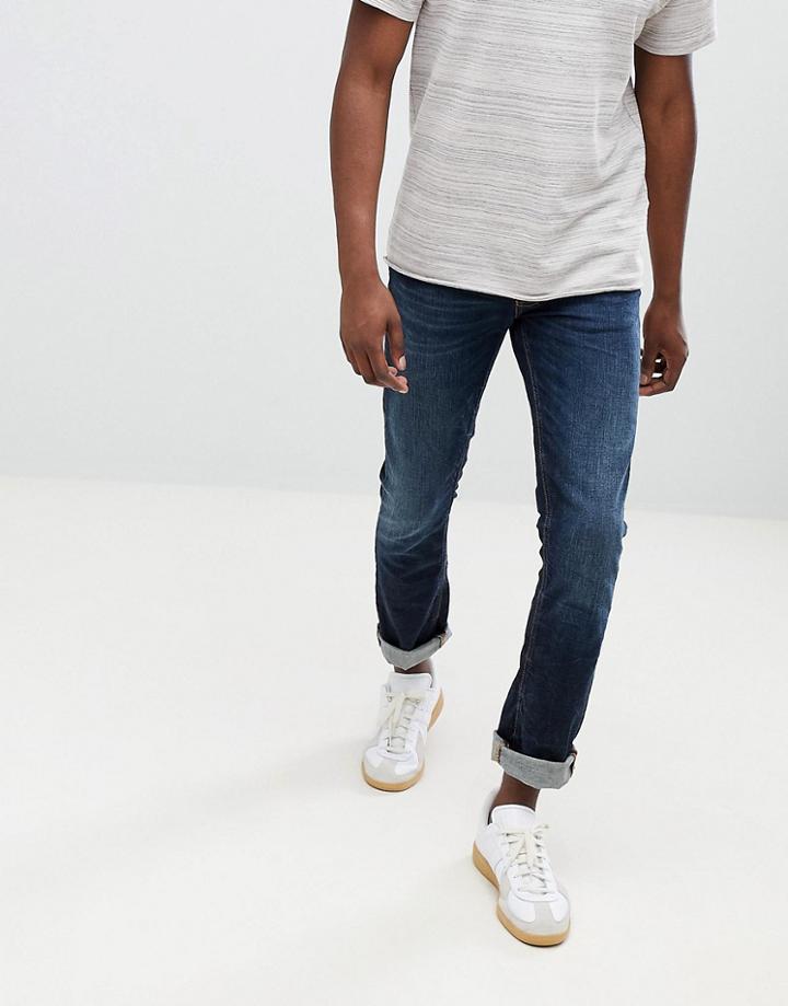 Nudie Jeans Co Grim Tim Slim Jeans Authentic Deep - Navy