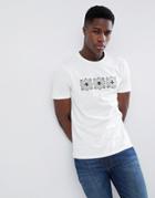 Gandy's White Geo-tribal Print Cotton T-shirt - White
