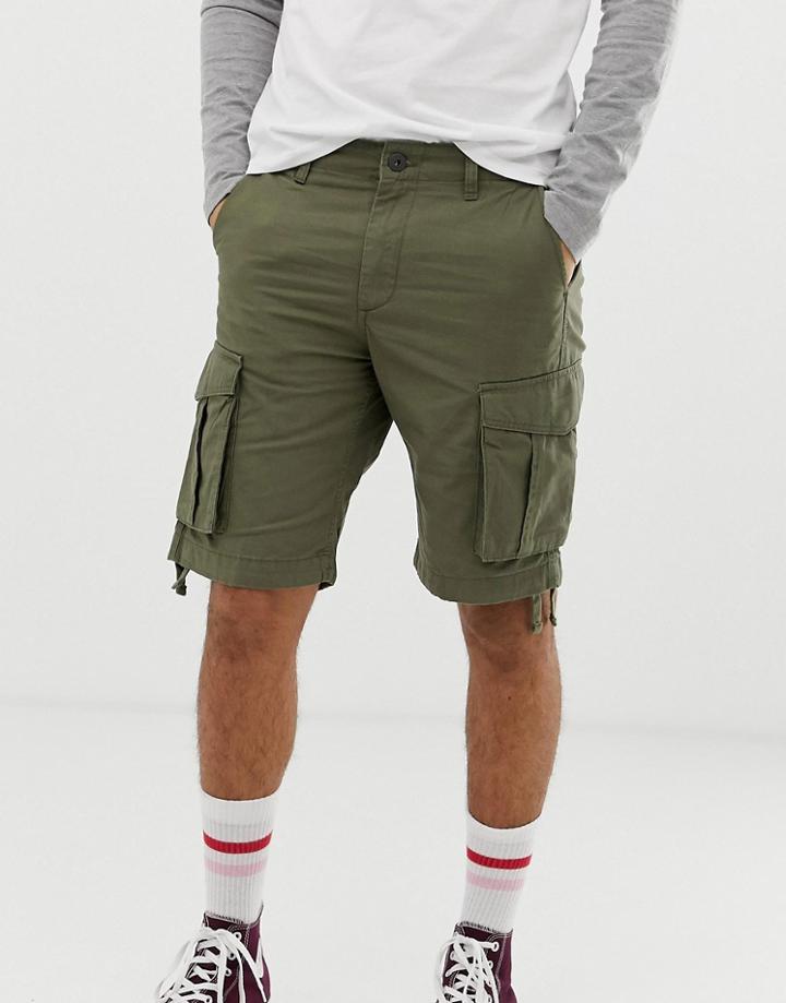 Jack & Jones Cargo Shorts In Khaki - Green