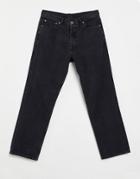 Dr Denim Dash Straight Jeans In Washed Black