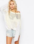 Wildfox Tawny Lucky Charm Sweater - Cream
