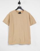 Threadbare Garment Dye Set T-shirt In Stone-neutral