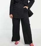 Extro & Vert Plus Slouchy Wide Leg Pants In Black