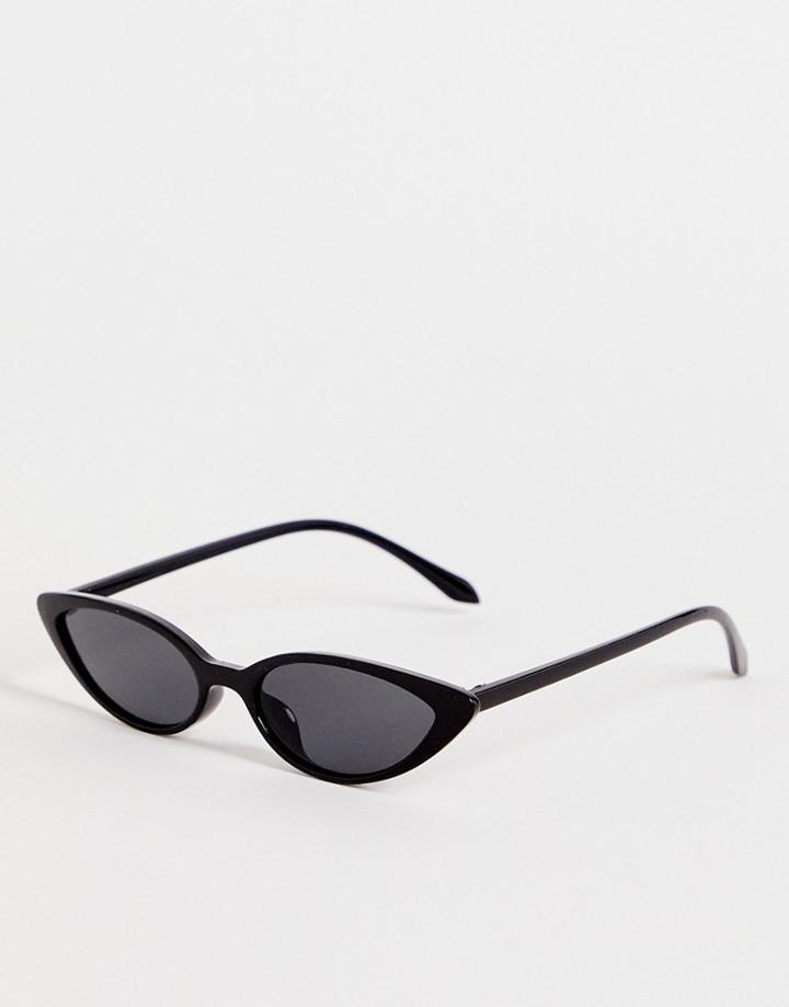 Public Desire Cat Eye Sunglasses In Black
