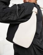 Asos Design Leather Color Block Shoulder Bag-multi