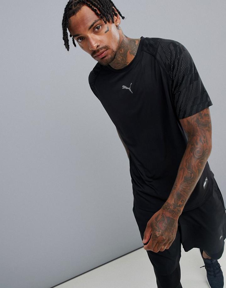 Puma Training Vent Graphic T-shirt In Black 516856-01 - Black