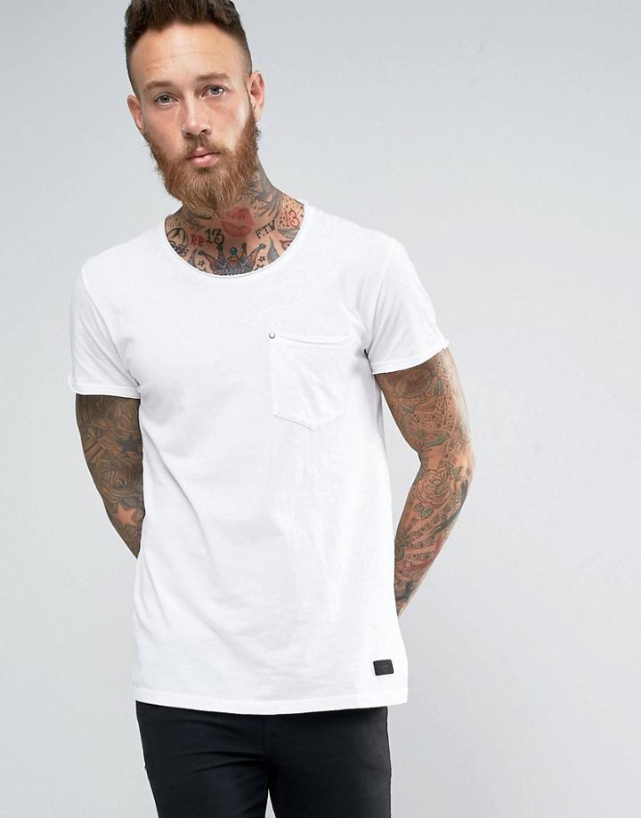 Minimum Bradley Pocket Tee In White - White