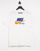 Nike Nyc Logo T-shirt In White