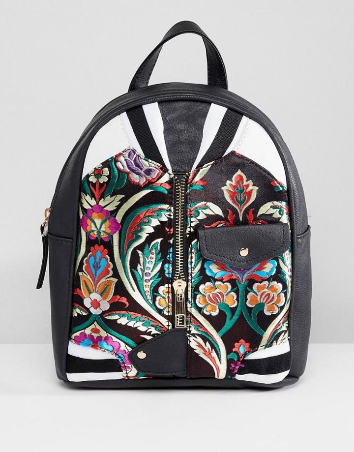 Oh My Gosh Accessories Embroidered Backpack - Multi