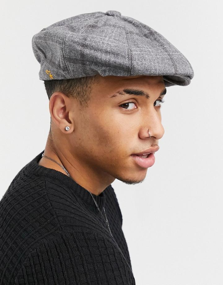 Farah Peakys Flat Cap-grey