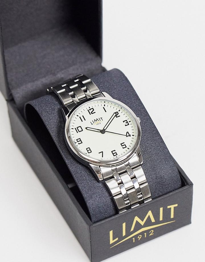 Limit Bracelet Watch In Silver With White Dial
