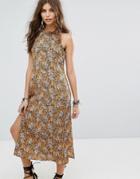 Lira Floral Column Maxi Beach Dress - Multi
