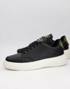 Original Penguin Chunky Back Tab Sneakers In Black Mix
