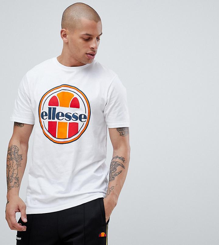 Ellesse Renzo Crew Neck T-shirt In White - White
