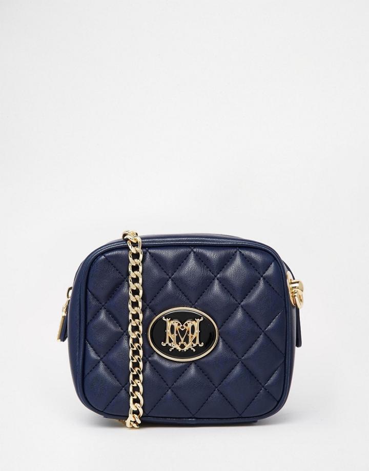 Love Moschino Quilted Mini Cross Body - Navy