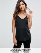 Asos Maternity Woven Cami Top - Black