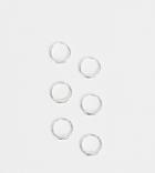 Kingsley Ryan Sterling Silver Set Of 3 Tiny Hoops - Silver