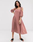 Capulet Esther Midi Dress-pink
