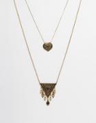 Ashiana Double Row Necklace - Gold
