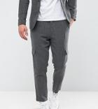 Only & Sons Tapered Cropped Pant With Cargo Pocket - Gray