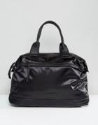 Lamoda Satin Carryall In Black - Black