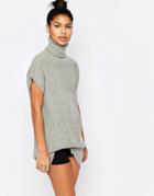 Micha Lounge Oversized Roll Neck Sweater - Gray