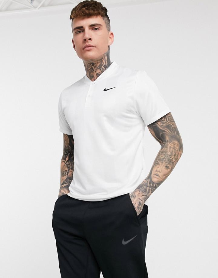 Nike Tennis Dri-fit Polo Shirt In White