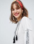 Mango Florlal And Spot Headband In Multi - Multi